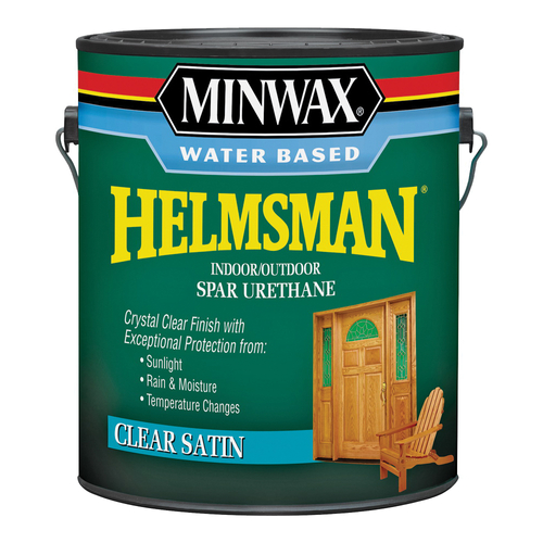 Minwax Helmsman 710520000 Spar Urethane Paint, Liquid, Crystal Clear, 1 gal, Can