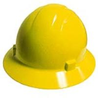 ERB 19222 Americana Full Brim Hard Hat with Mega Ratchet, Yellow