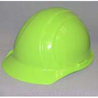 ERB 19360 Americana Cap Style Hard Hat with Mega Ratchet, Flourescent Lime