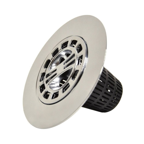 Danco 10529 Shower Drain Cover, Plastic/Stainless Steel, Chrome