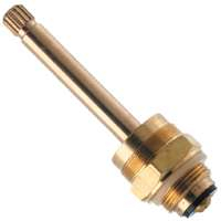 Danco 15526B Faucet Stem, Brass, 3-23/32 in L, For: Indiana Brass Two Handle Bath Faucets