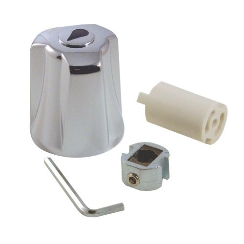 Danco 80020 Faucet Handle, Zinc, Chrome Plated, For: Two Handle Tub and Shower Faucets