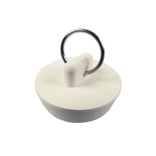 Danco 80226 Drain Stopper, Rubber, White, For: 1-3/8 in Drain, Universal Sink
