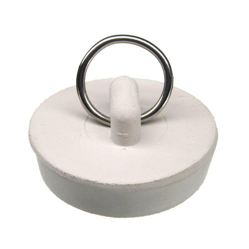 Danco 80227 Drain Stopper, Rubber, White, For: 1-1/2 in Drain, Universal Sink