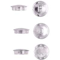 Danco 80674 Index Button, 0.34 in L, 1-1/16 in OD, Acrylic, For: Gerber Faucet Handles