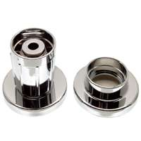 Danco 80924 Shower Curtain Rod Holder, Plastic, Chrome
