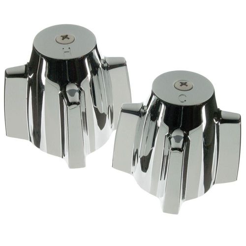 Danco 88264 Faucet Handle, Zinc, Chrome Plated, For: Central Brass Two Handle Tub/Shower Faucets