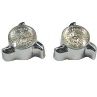 Danco 88749 Faucet Handle Set, Zinc, Chrome Plated, For: Sayco Bathroom and Kitchen Sink Faucets