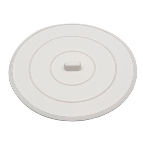 Danco 89042 Sink Stopper, Flat Suction, Rubber, White, For: Universal Bathroom and Kitchen Sink
