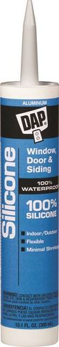 DAP 08643 Silicone Window and Door Sealant, -40 to 400 deg F, 10.1 fl-oz Cartridge