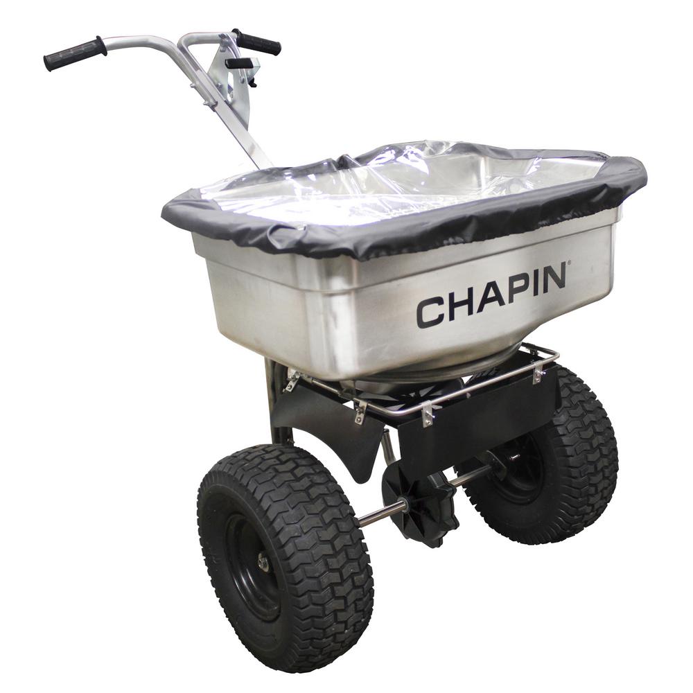 CHAPIN 82500B Professional Salt Spreader, 100 lb Capacity