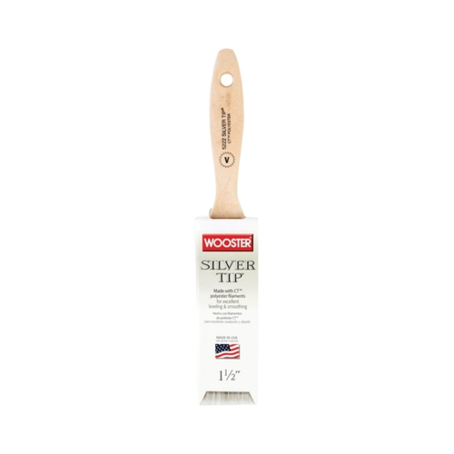 WOOSTER 5222-1-1/2 Paint Brush, 1-1/2 in W, 2-7/16 in L Bristle, Polyester Bristle, Varnish Handle