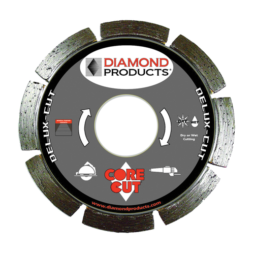DIAMOND PRODUCTS 21002 Circular Saw Blade, 4-1/2 in Dia, 7/8 in Arbor
