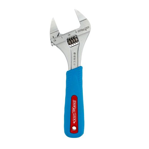 Channellock 8SWCB 8 Inch Code Blue WIDEAZZ Slim Jaw Adjustable Wrench