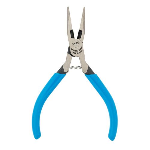 Channellock 47S LITTLE CHAMP XLT Long Nose Precision Pliers with Side Cutter, 5 Inch