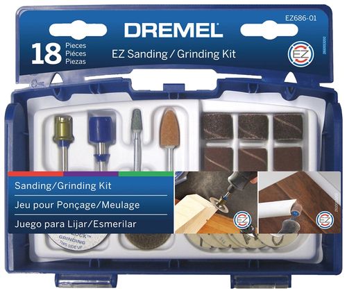 DREMEL EZ686-01 Sanding/Grinding Accessory Set, 60/120/180/240 Grit