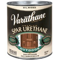 Rust-Oleum Varathane 9241H 1-Quart Classic Clear Oil Based Outdoor Spar Urethane, Gloss Finish
