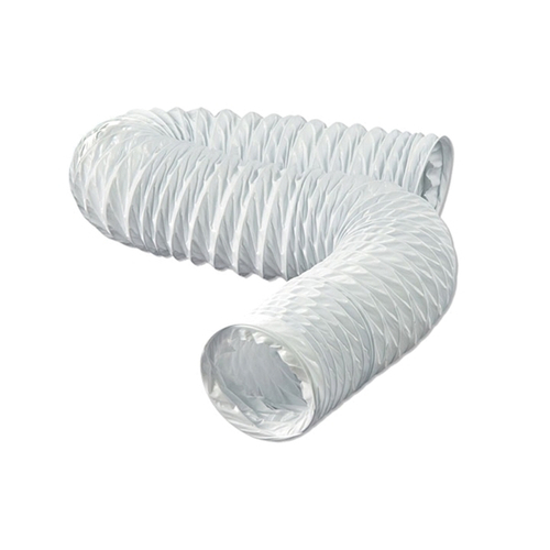 DUNDAS JAFINE FD450E Flexible Duct, 50 ft L, Vinyl, White