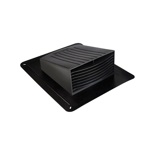 DUNDAS JAFINE RL6PZW Roof Exhaust Cap, 6 in Connection, Copolymer, Black