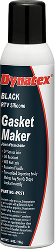 Dynatex 144334 Silicone Gasket Maker, 8 oz Automatic Can, Paste, Acetic Acid
