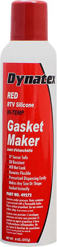 Dynatex 143374 Silicone Gasket Maker, 8 oz Automatic Can, Paste, Acetic Acid