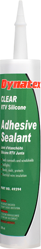 Dynatex 143400 Silicone Adhesive Sealant, 300 mL Cartridge, Paste, Acetic Acid