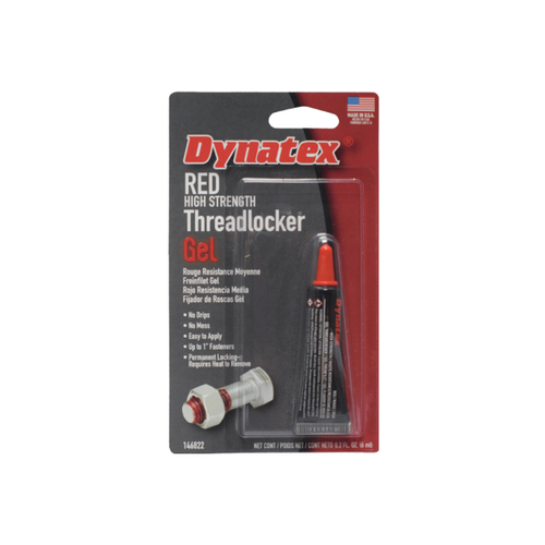 Dynatex 49457 Thread Sealant, 6 mL Tube, Fluid, Red