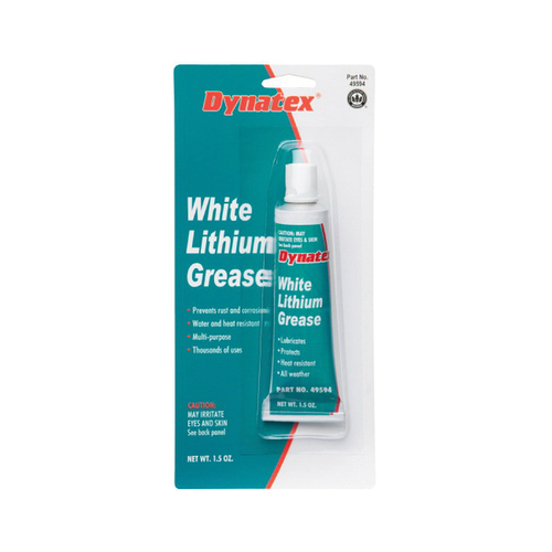 Dynatex 143499 Lithium Grease, 1.5 oz Tube, White