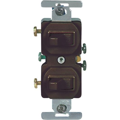 COMBO DEVICE 2-SP SWITCHES BROWN