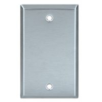 WALL PLATE 1-G BLANK 302 S/S