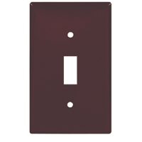 WALL PLATE 1-G SWITCH BROWN