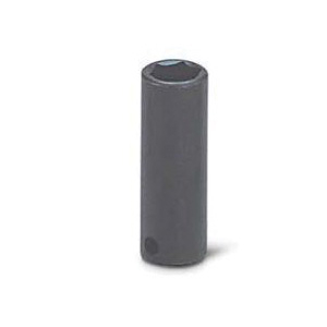 WRIGHT 3922 Deep Impact Socket, 11/16 in Socket, 3/8 in Drive, 6-Point, Steel, Black Oxide