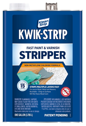 Klean Strip KWIK-STRIP GKWS960 Paint and Varnish Stripper, Liquid, Aromatic, 1 gal, Can