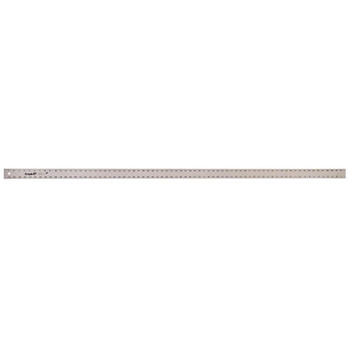 Empire 4006 Straight Edge Ruler, 1/8, 1/16 in Graduation, Aluminum, 2 in W, 1/8 in Thick