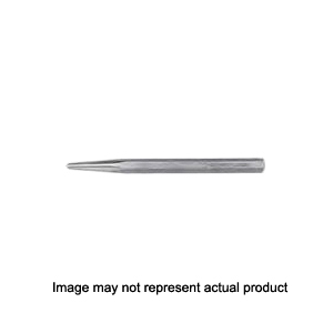 Enderes 0158 F-25 Center Punch, 1/8 in Tip, 4-1/2 in L, 1/4 in Dia Shank, High Carbon Tool Steel