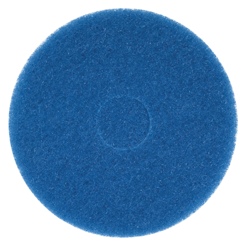 NORTON Bear-Tex 66261054245 Super Clean AO Fine Grit Non-Woven Round Floor Pad, 18 in Dia, Blue