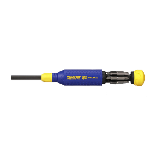 MEGAPRO Original Series 151NAS 15-in-1 Screwdriver, 1/4 in Drive, Flat, Phillips, Square, Torx Drive