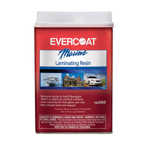 Evercoat 100560 Laminating Resin, Clear Pink, 1 gal