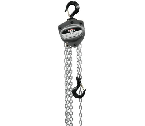 JET L-100 Series L-100-100WO-15 Hand Chain Hoist with Overload Protection, 1 ton Capacity