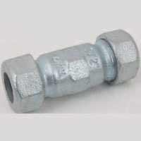 1" Galvanized Malleable Iron Compression Coupling, Long Pattern
