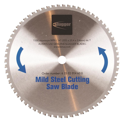 FEIN 6 35 02 014 60 0 Circular Saw Blade, 14 in Dia, 1 in Arbor, 66-Teeth, Carbide Cutting Edge