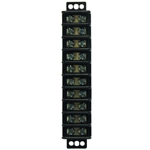 GB GTB-410 Terminal Block, 600 V, 30 A, 10 -Pole, 2 -Row