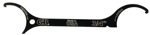GB LNW-750 Locknut Wrench, 3/4 in Head, 5-3/4 in L, Steel, Epoxy-Coated