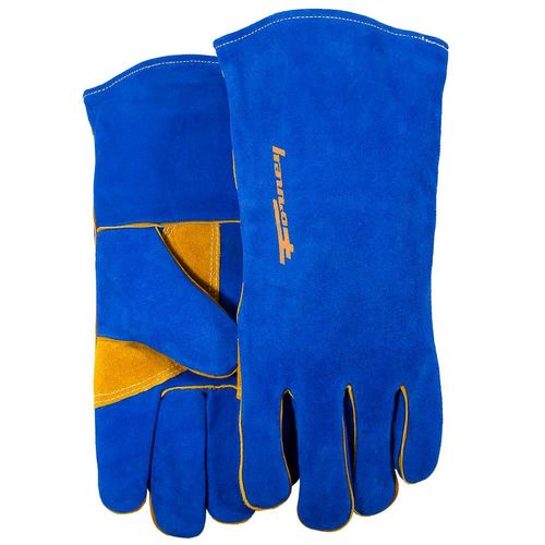 Forney Blue Leather Welding Gloves (Men's L)