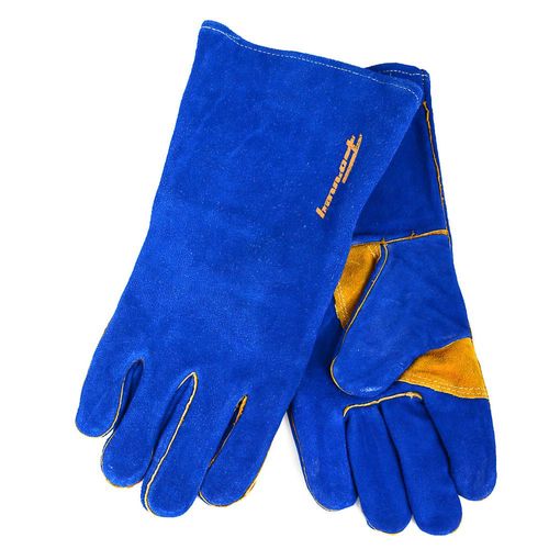 Forney Blue Leather Welding Gloves (Men's XL)