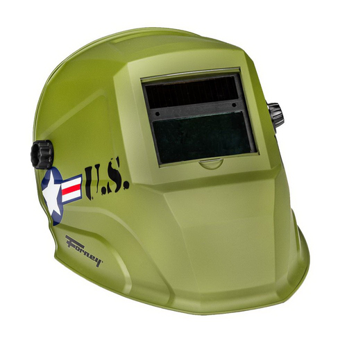 Forney Valor Series 55861 ADF Welding Helmet, Dual Crown Strap Headgear, UV/IR Lens