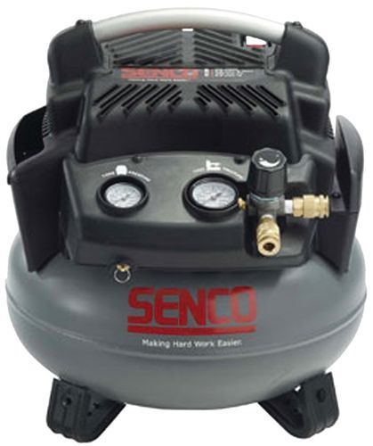 SENCO PC1280 Air Compressor, Tool Only, 6 gal Tank, 1.5 hp, 115 V, 150 psi Pressure, 2.8 scfm Air