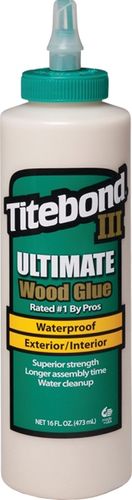 Titebond III 1414 Wood Glue, Brown, 16 oz Bottle