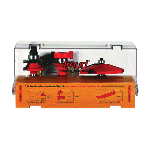 Freud 97-150 Bit Set, 1/2 in Dia Shank, Carbide