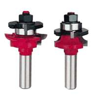 Freud 99-760 New Premier Adjustable Rail & Stile Router Bit System, 1/2-Inch Shank